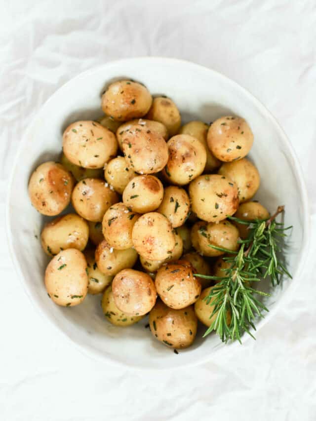 Tiny Crispy Steamed Potatoes
