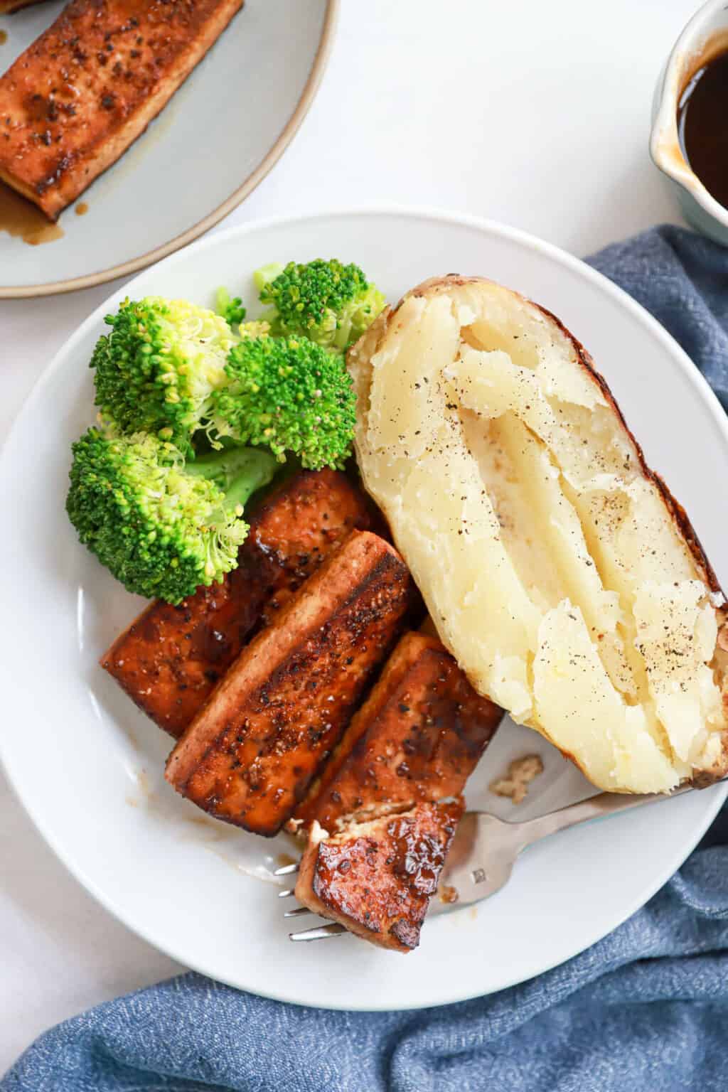 Marinated Tofu Steak My Therapist Cooks