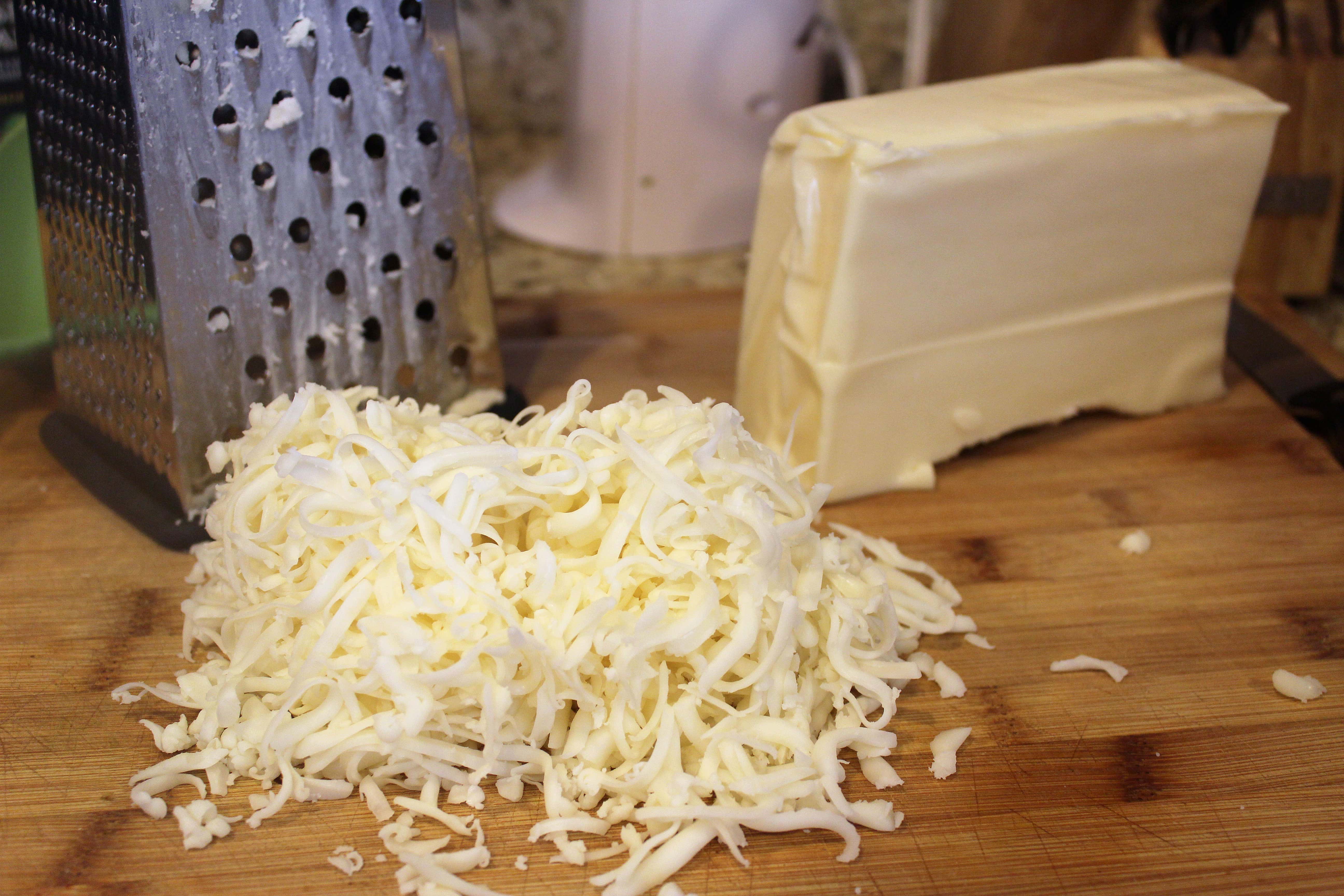 Grated cheese ready to use