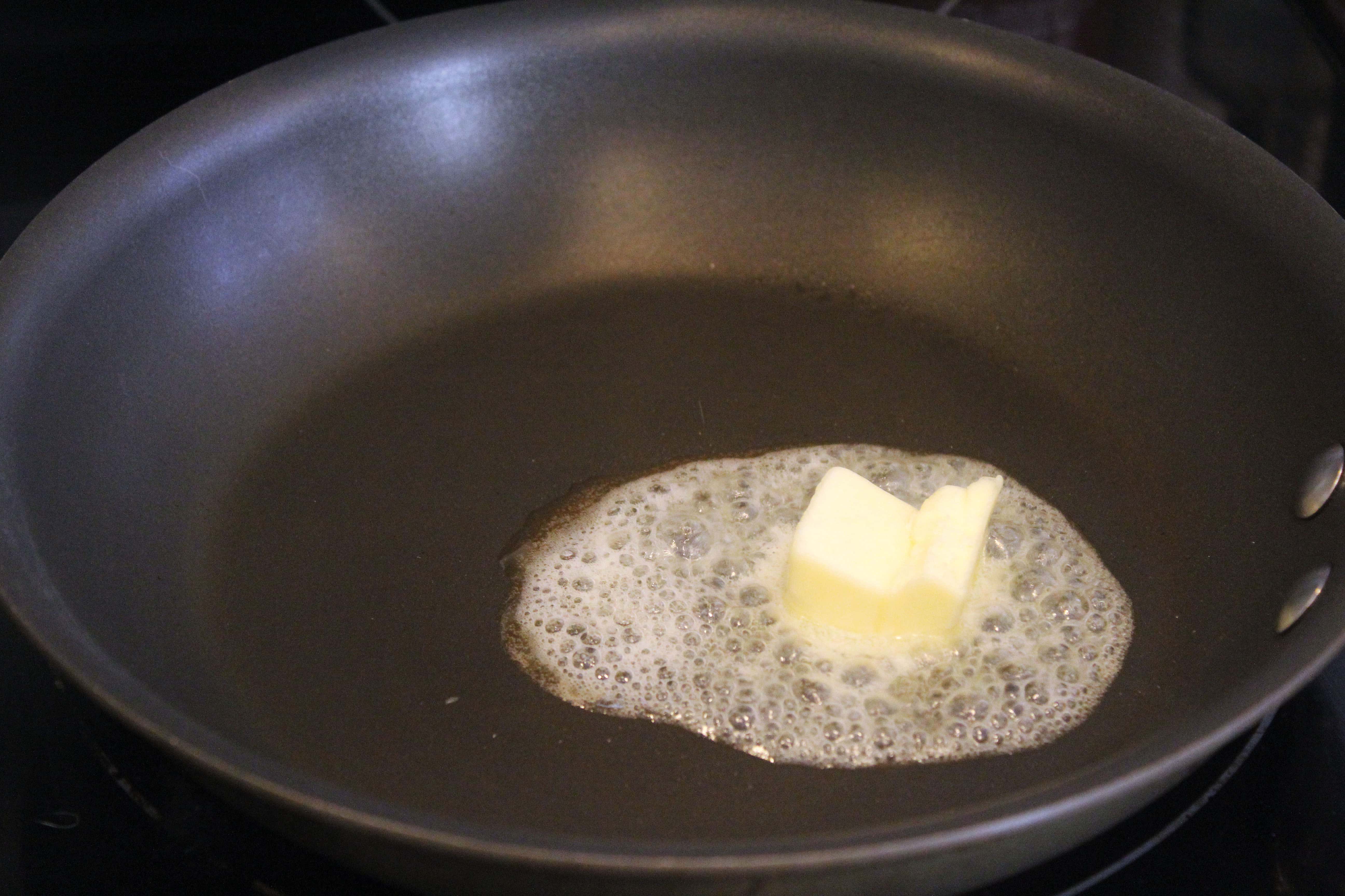 Add butter to pan