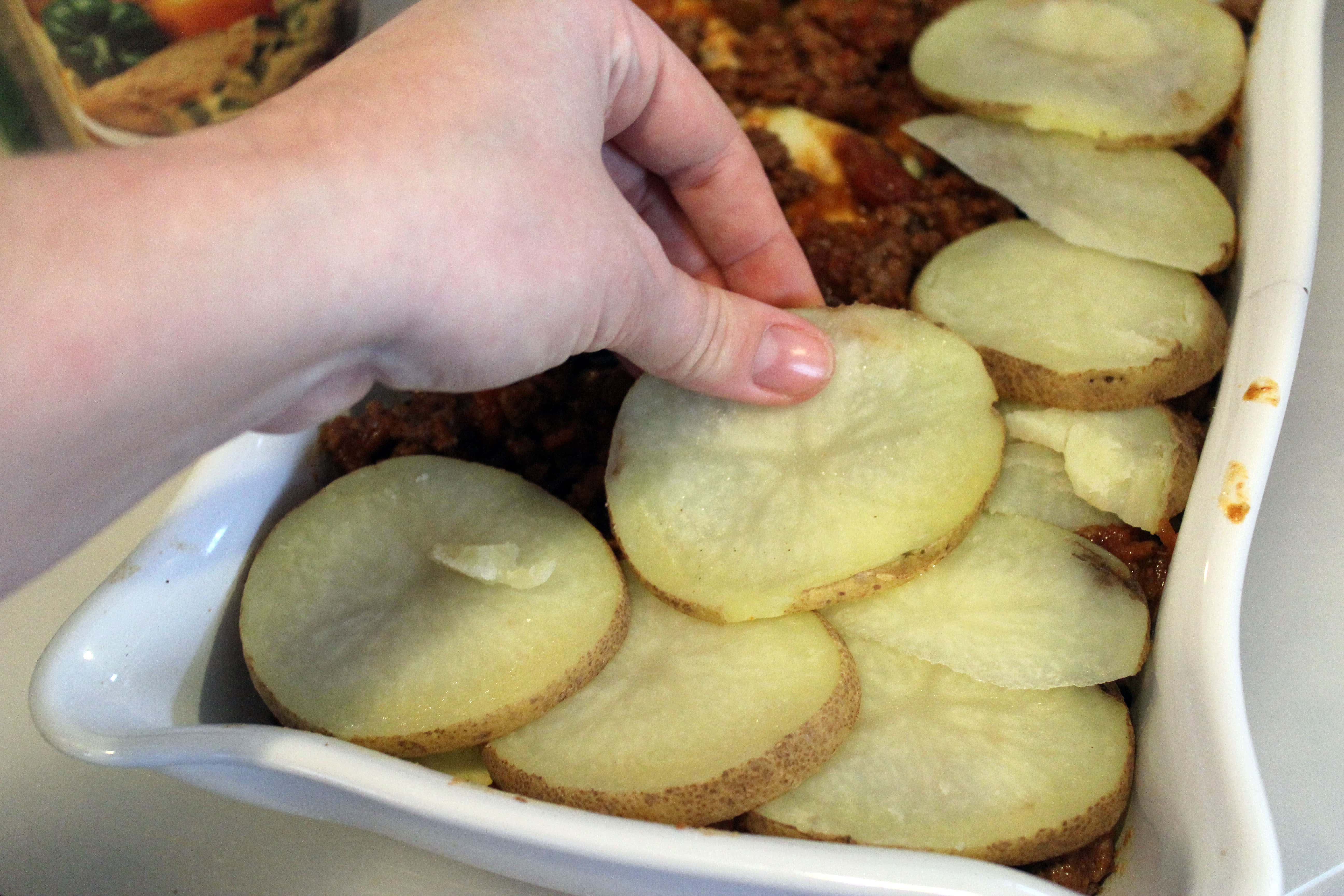 Middle layer of potatoes