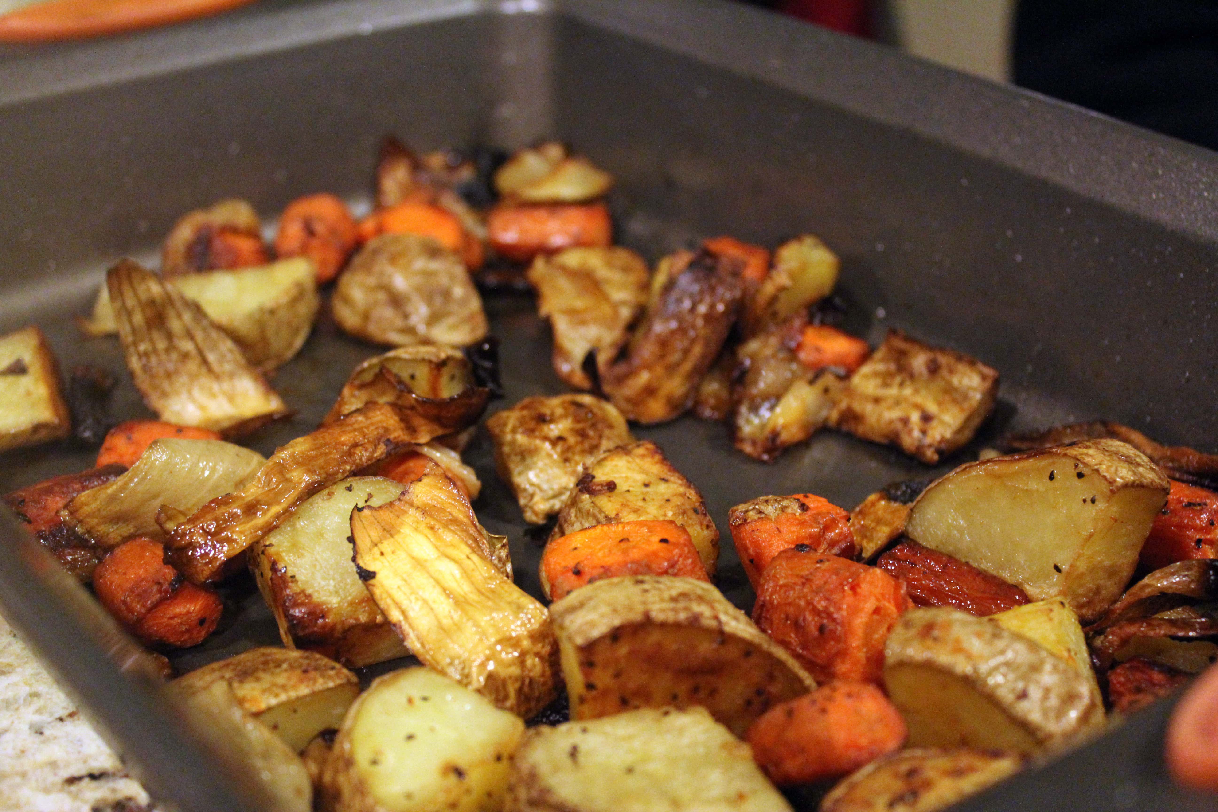 Roast veggies until tender