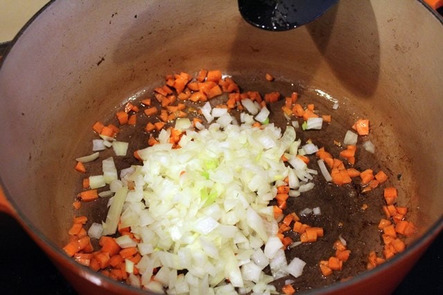 Add onion to carrot