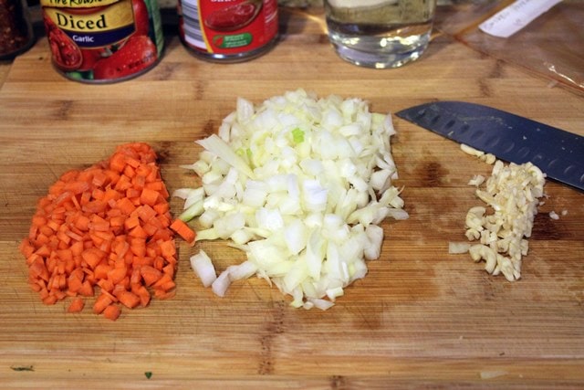 Chop veggies