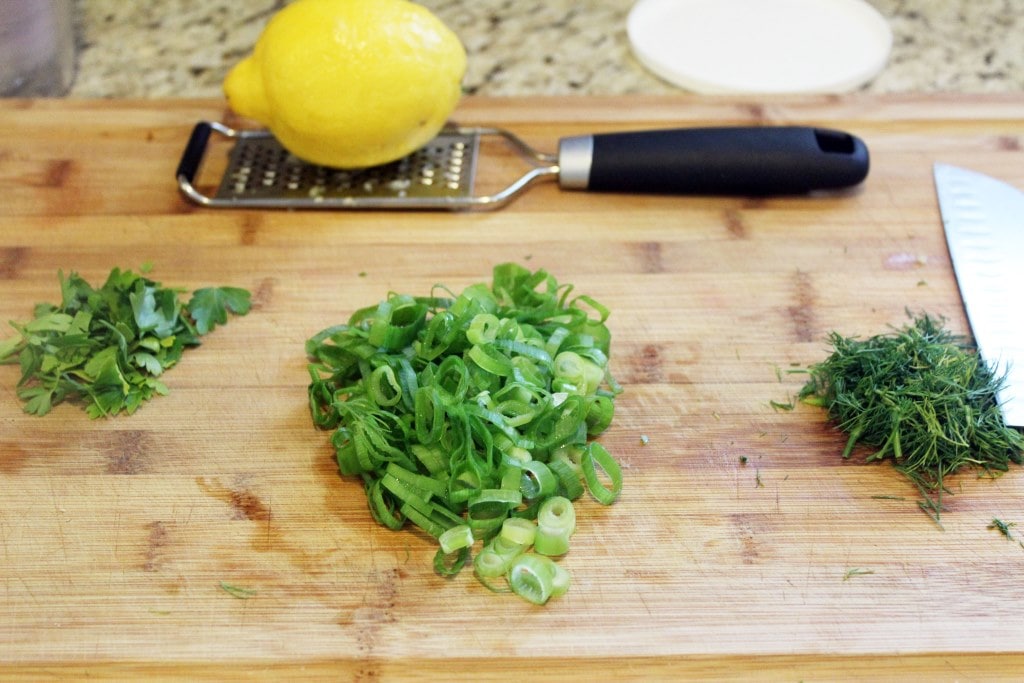 Prep greens while pasta cooks