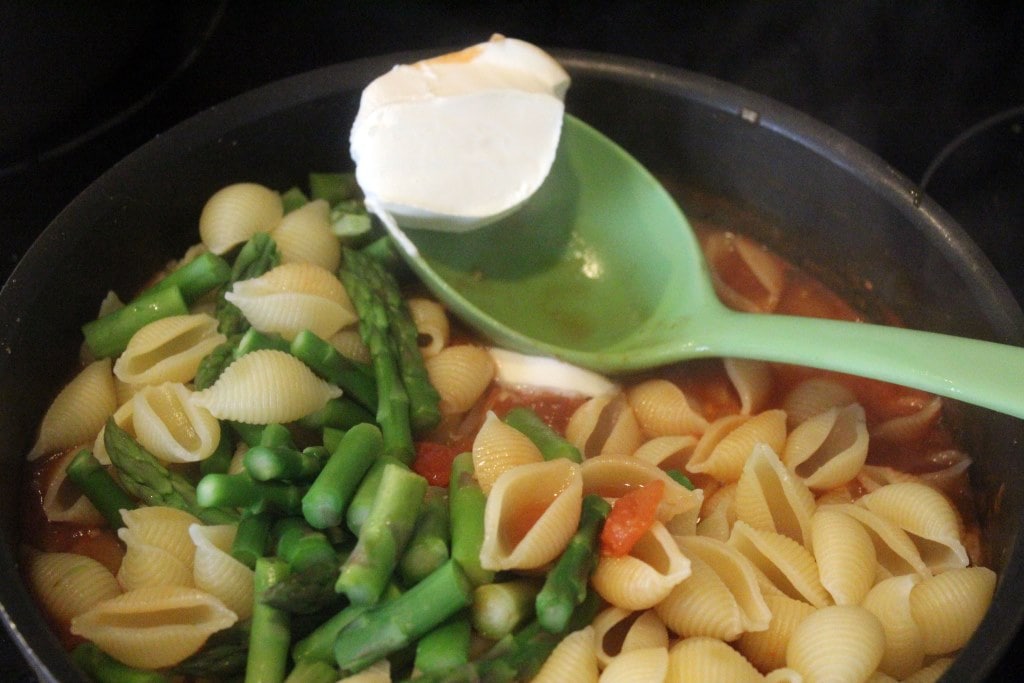 Stir mascarpone into pasta last