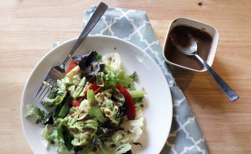 Cropped Salad and dressing
