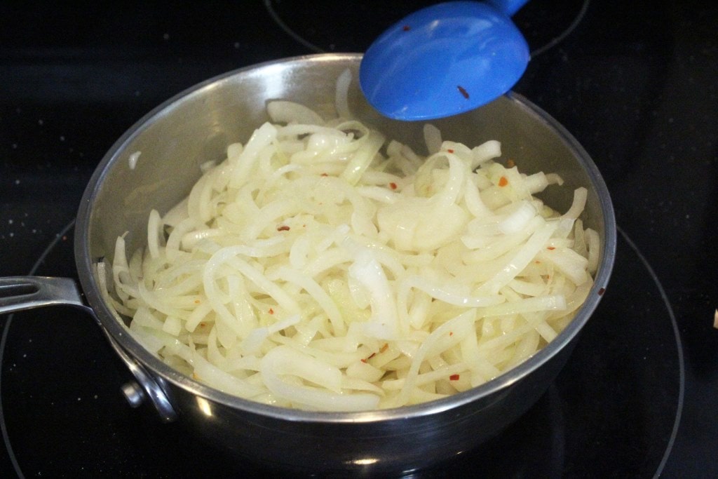 Onions at beginning