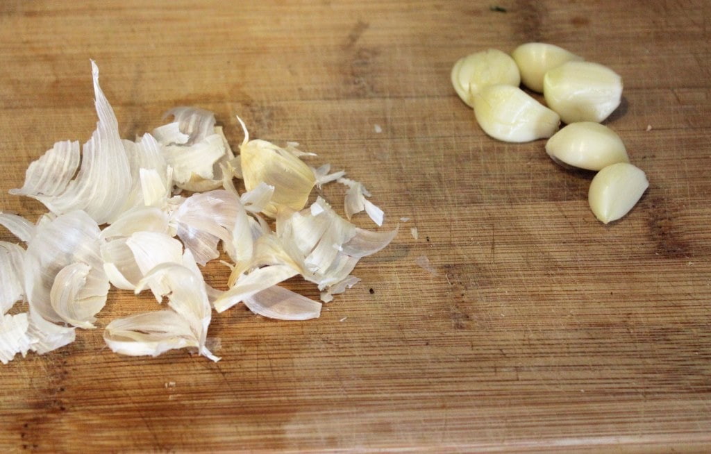 Peel garlic