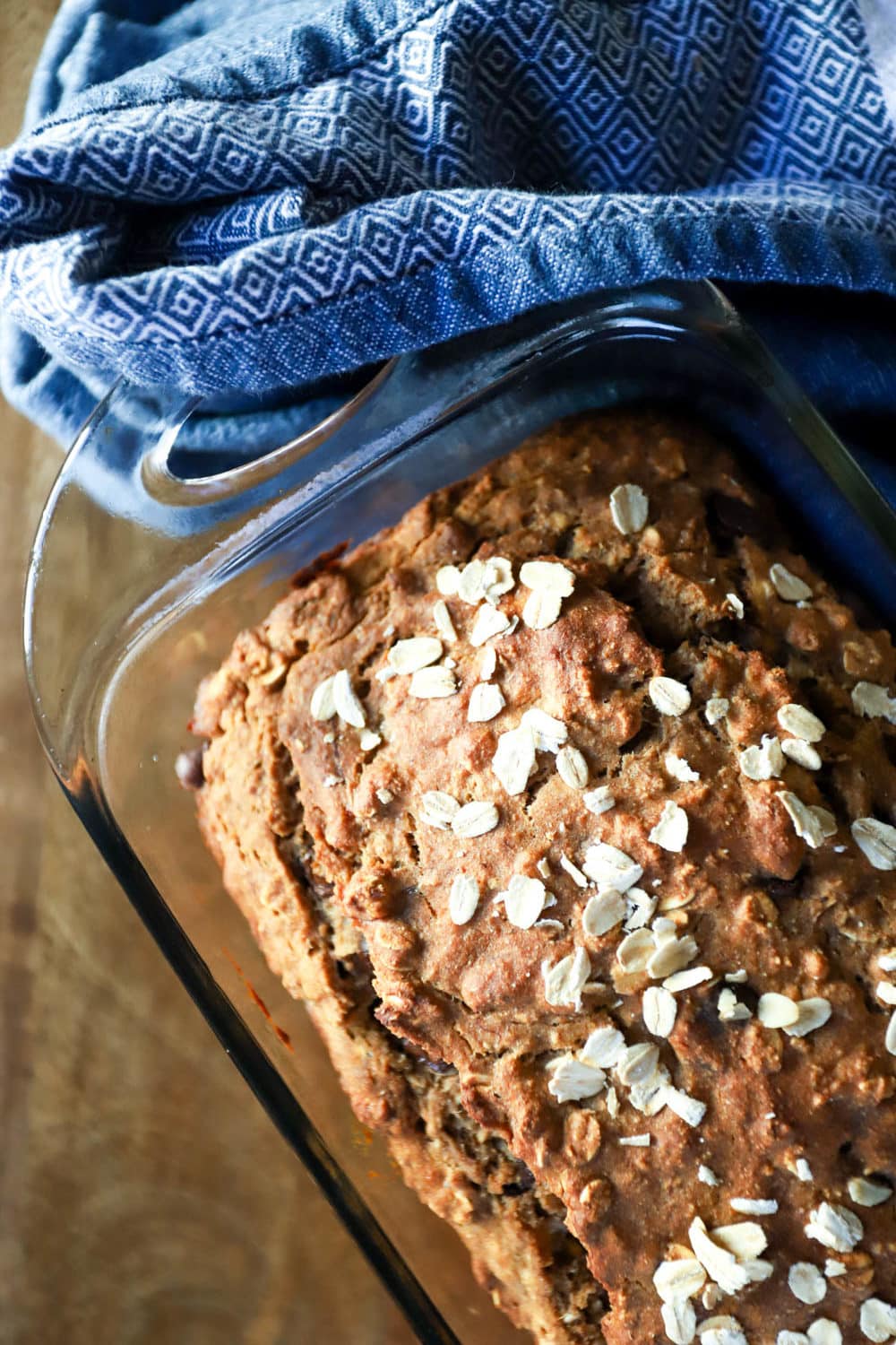 healthy banana bread loaf