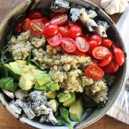 Vegetarian Cobb Salad with Quinoa