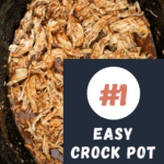 Easy Crock Pot BBQ Chicken Shredded
