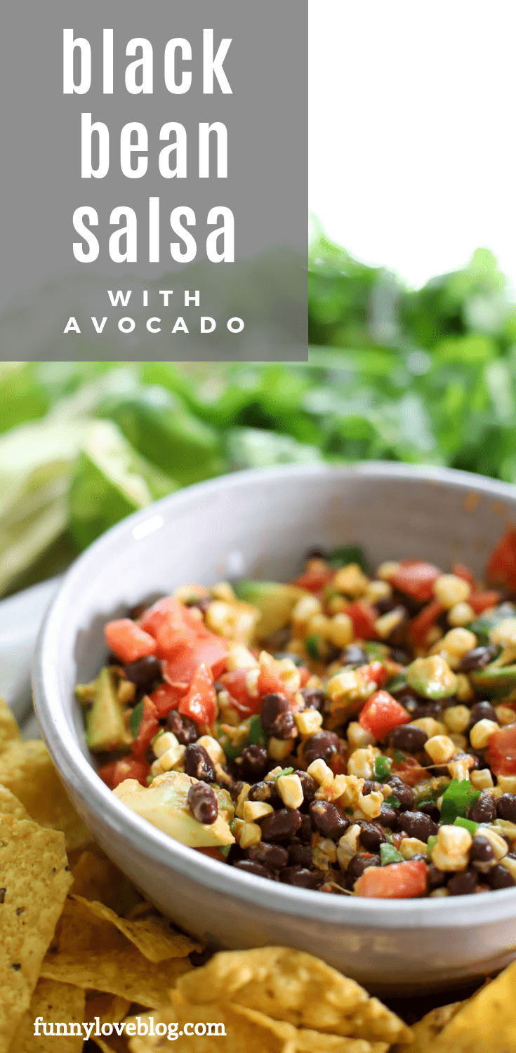 Black Bean Salsa with Avocado - My Therapist Cooks