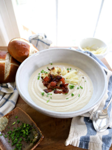 recipe for roasted cauliflower soup