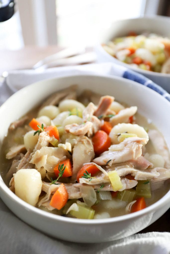 crockpot chicken and gnocchi soup