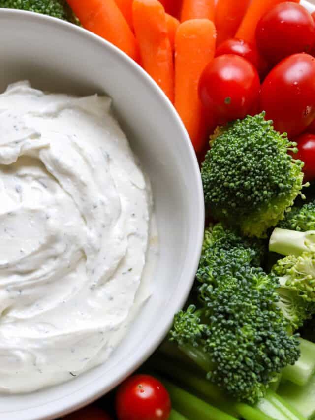 The BEST Homemade Ranch Dip (no packet!)