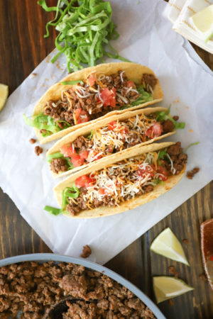 Gluten Free | Easy Ground Beef Tacos Without Taco Seasoning - My ...