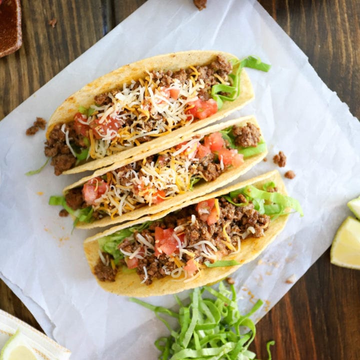 Gluten Free | Easy Ground Beef Tacos Without Taco Seasoning - My ...