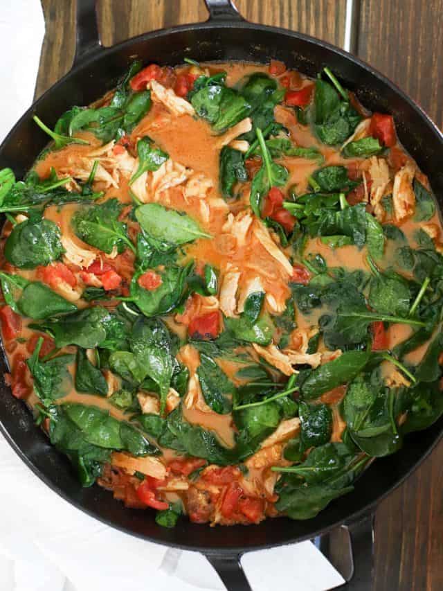 Easy Chicken Curry with Spinach