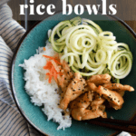 Korean Chicken Rice Bowls