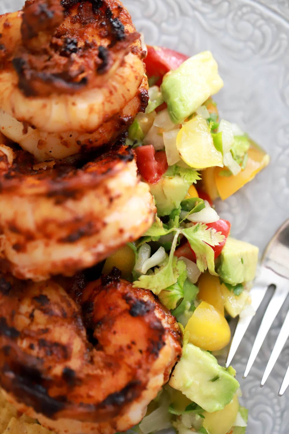 Grilled Shrimp with Avocado Pico De Gallo