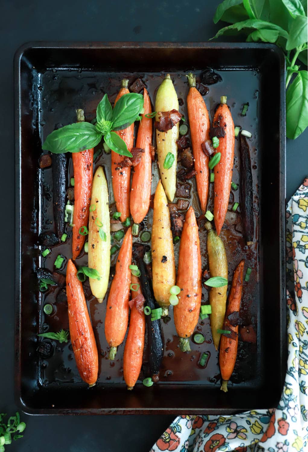 Roasted Carrots with Bacon