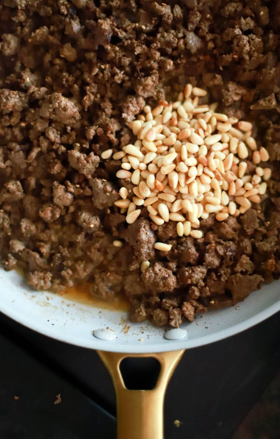 Ground Meat in Skillet