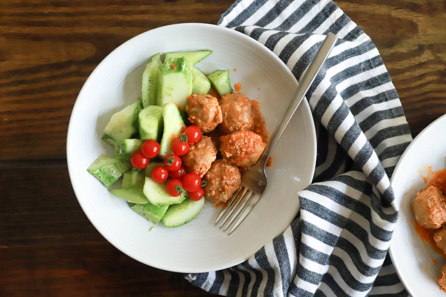 Buffalo Turkey Meatballs Low Carb Gluten Free Dinner