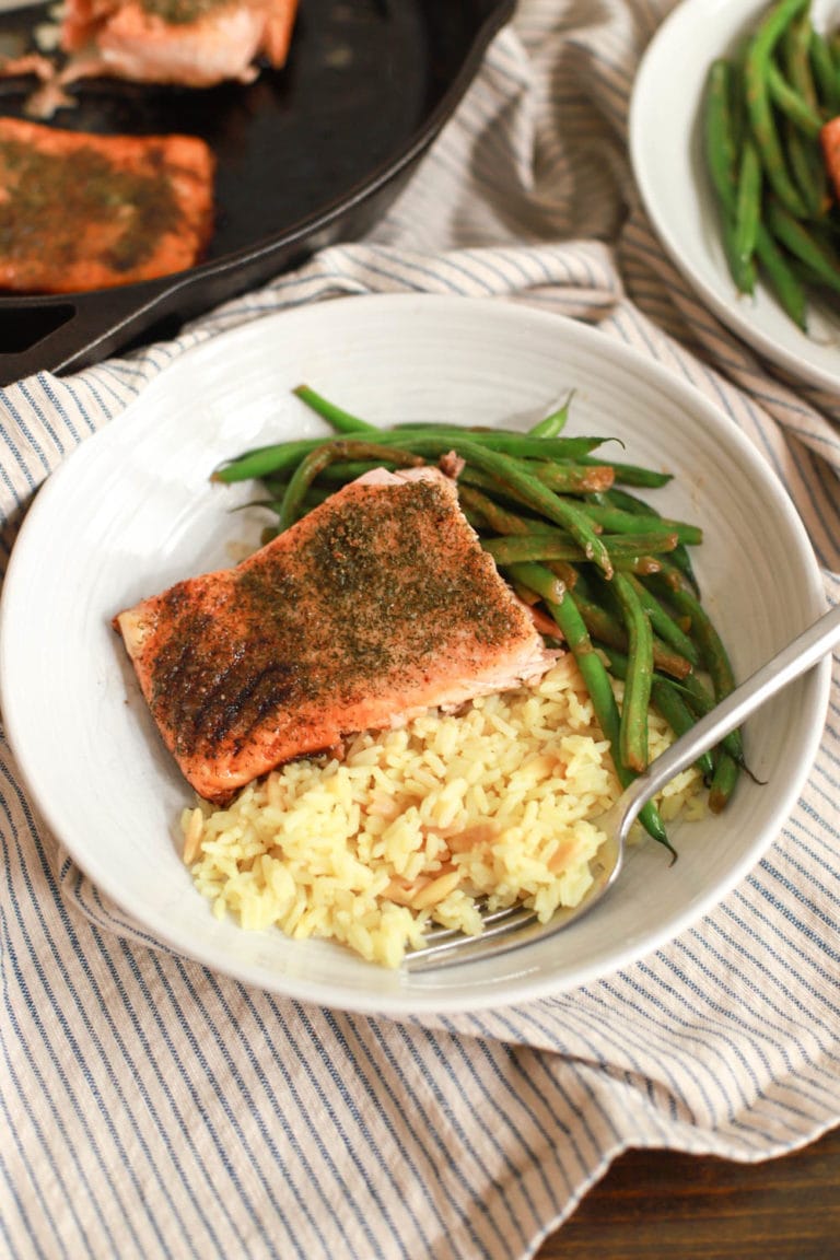 Easy Pan Seared Salmon with Skin - My Therapist Cooks