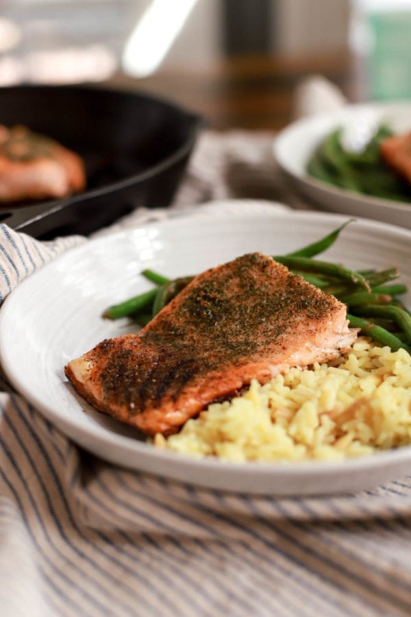 Easy Pan Seared Salmon with Skin - My Therapist Cooks