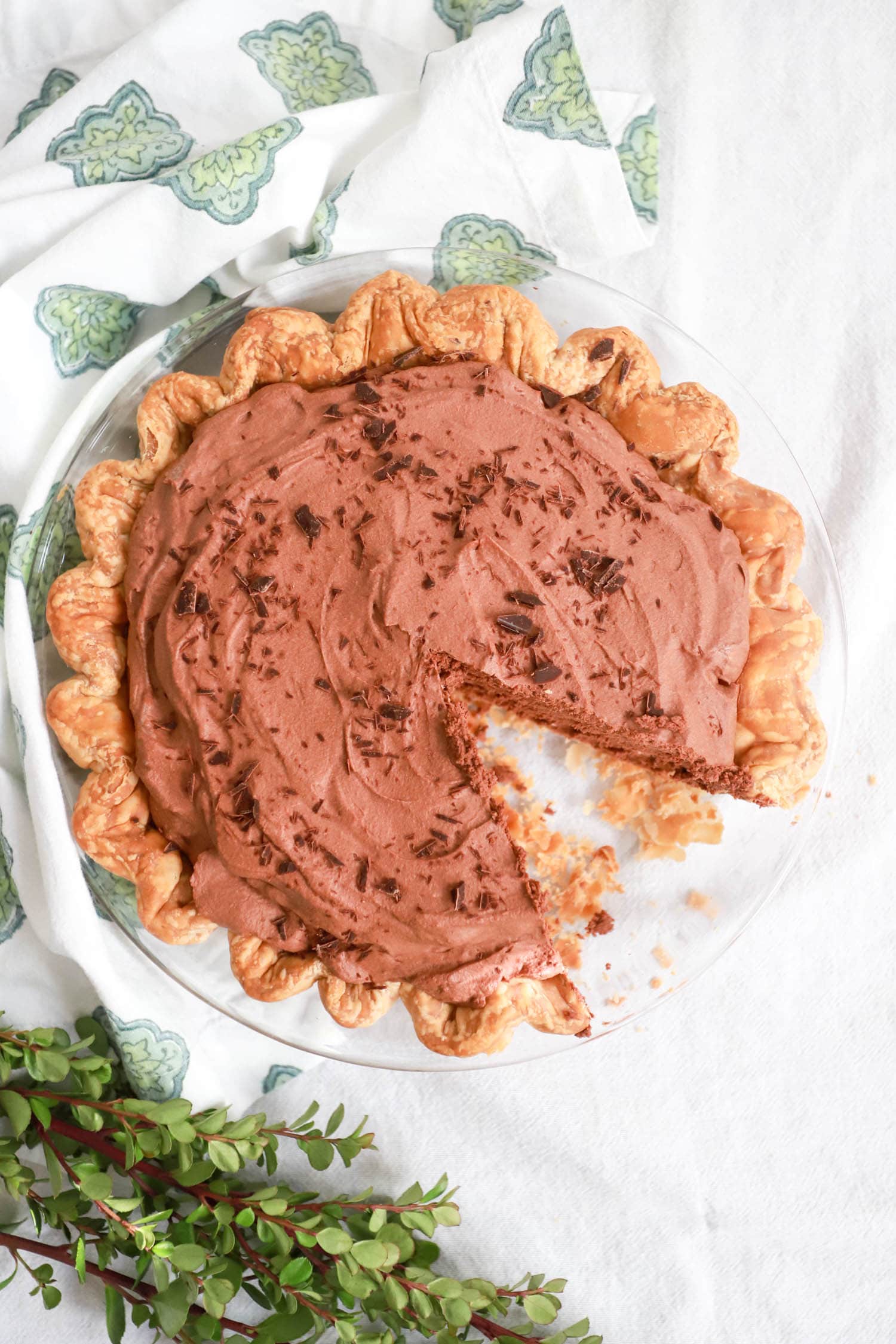 no bake chocolate mousse pie