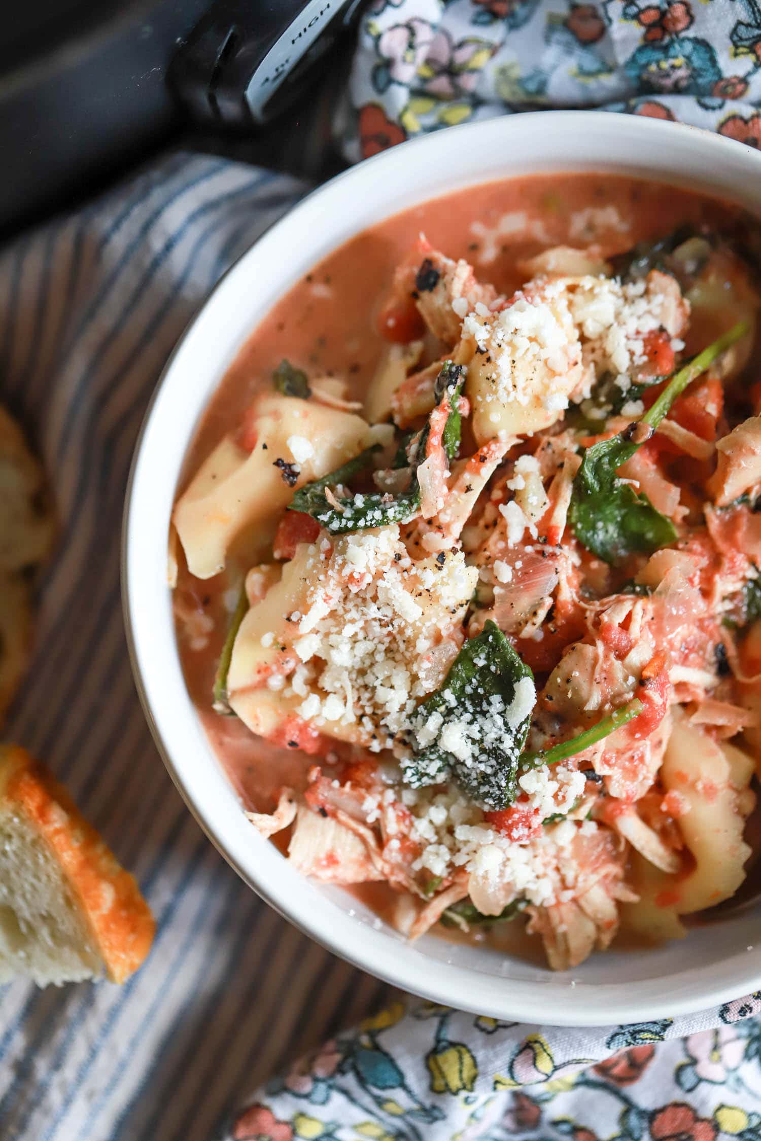 Easy Slow Cooker Tortellini Soup - Real Food Whole Life