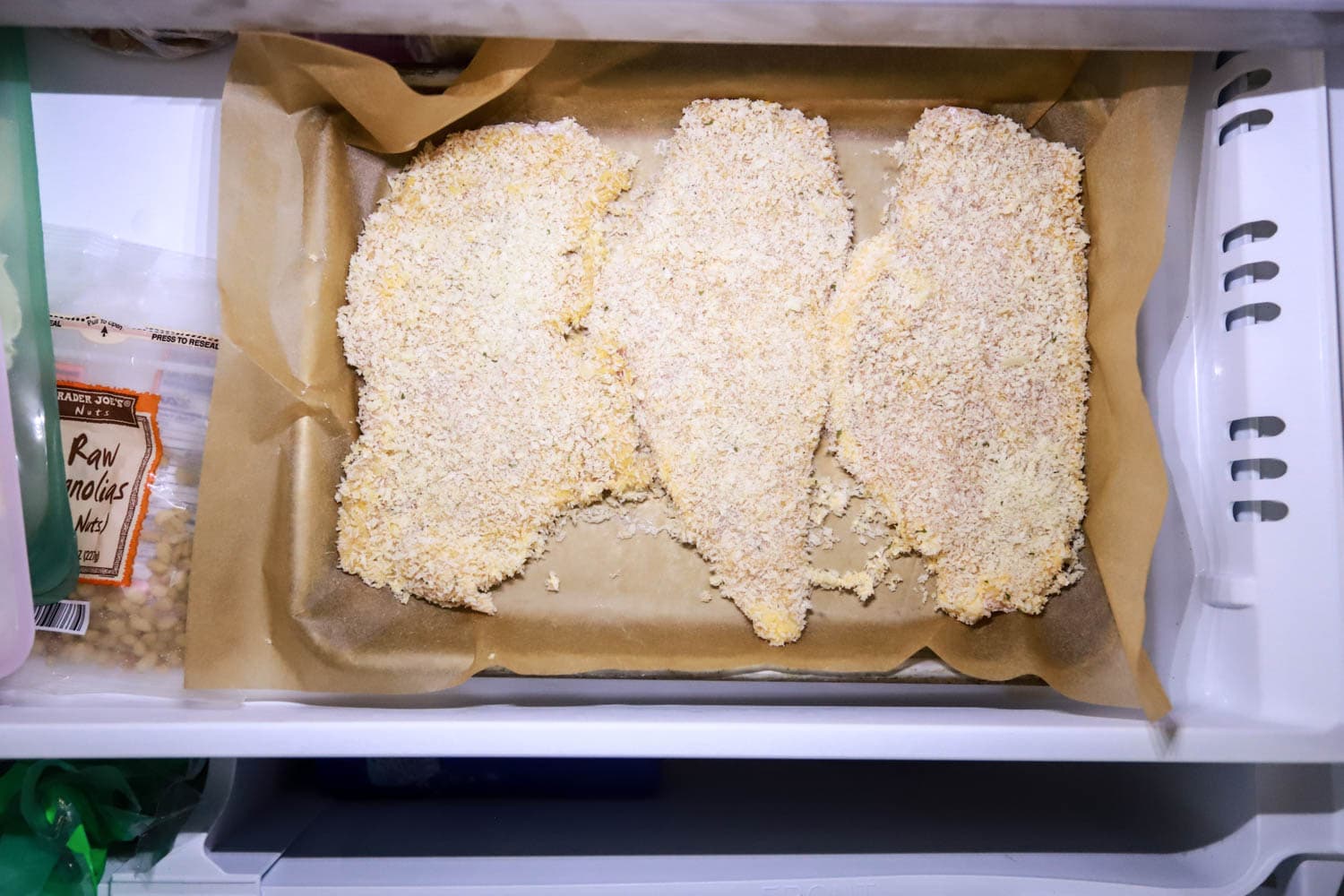 breaded chicken cutlets for freezer meal