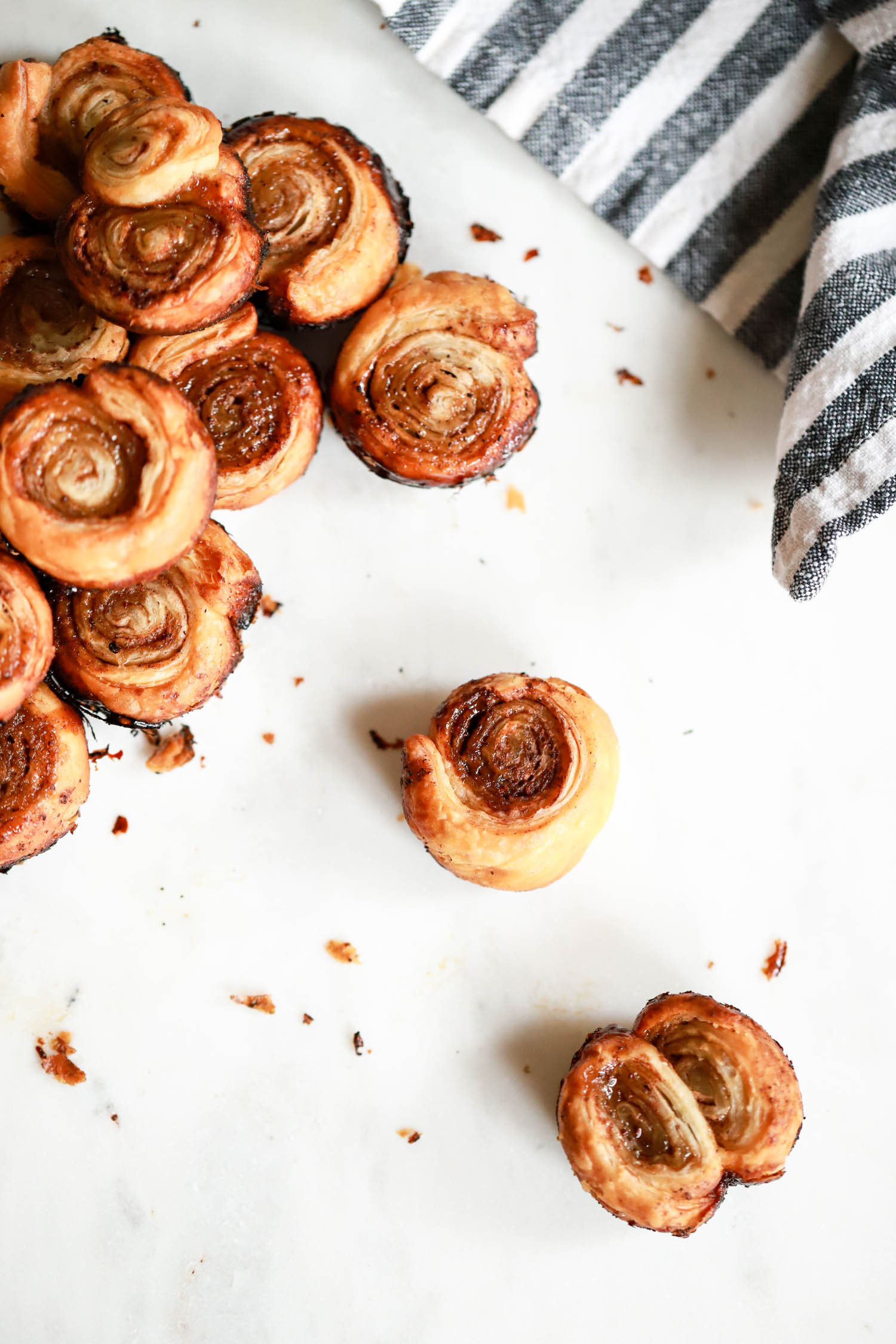 cooked puff pastry bites