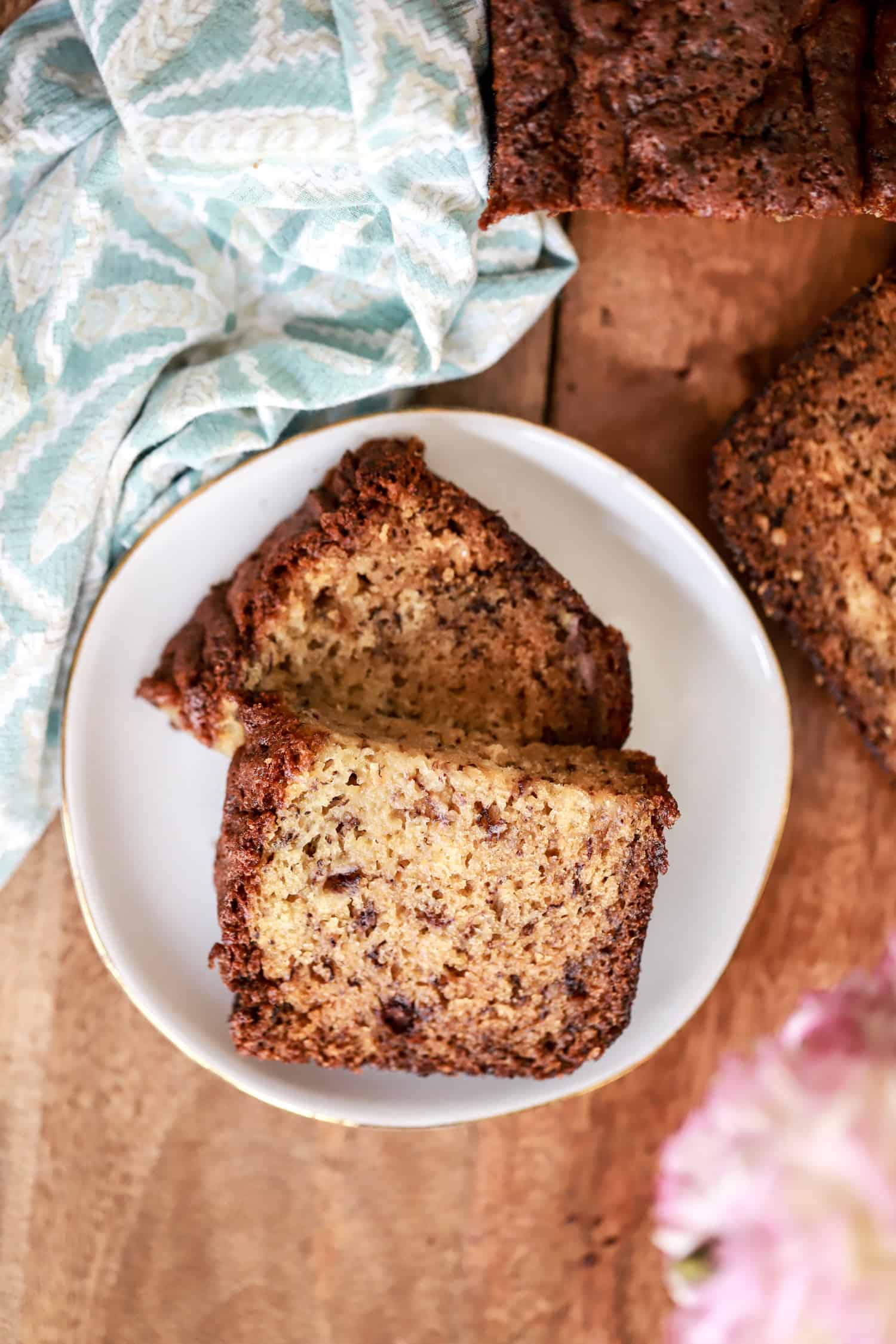 hawaiian style banana bread with olive oil