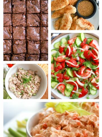 A collage of recipe images for Master's viewing.